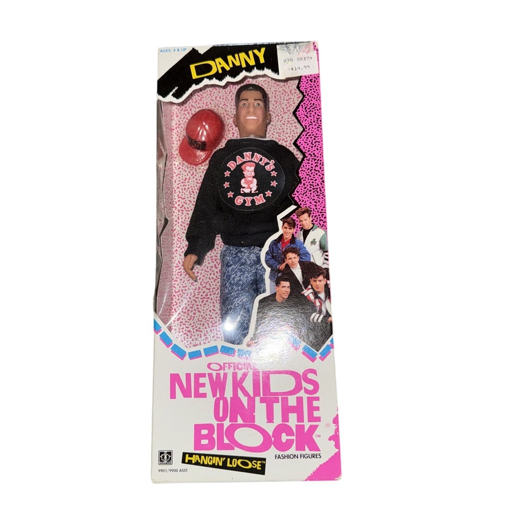 VTG 1990‎ Hasbro New Kids on the Block NKOTB Danny Wood Hangin' Loose Doll NIB 1